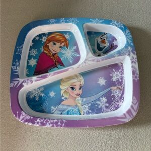 Zak Designs Disney Frozen Divided Plate for Kids